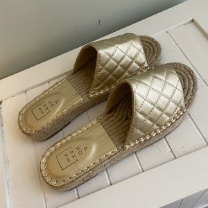 Gold sandals